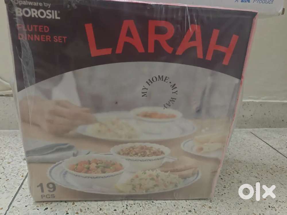 Borosil fluted dinner set