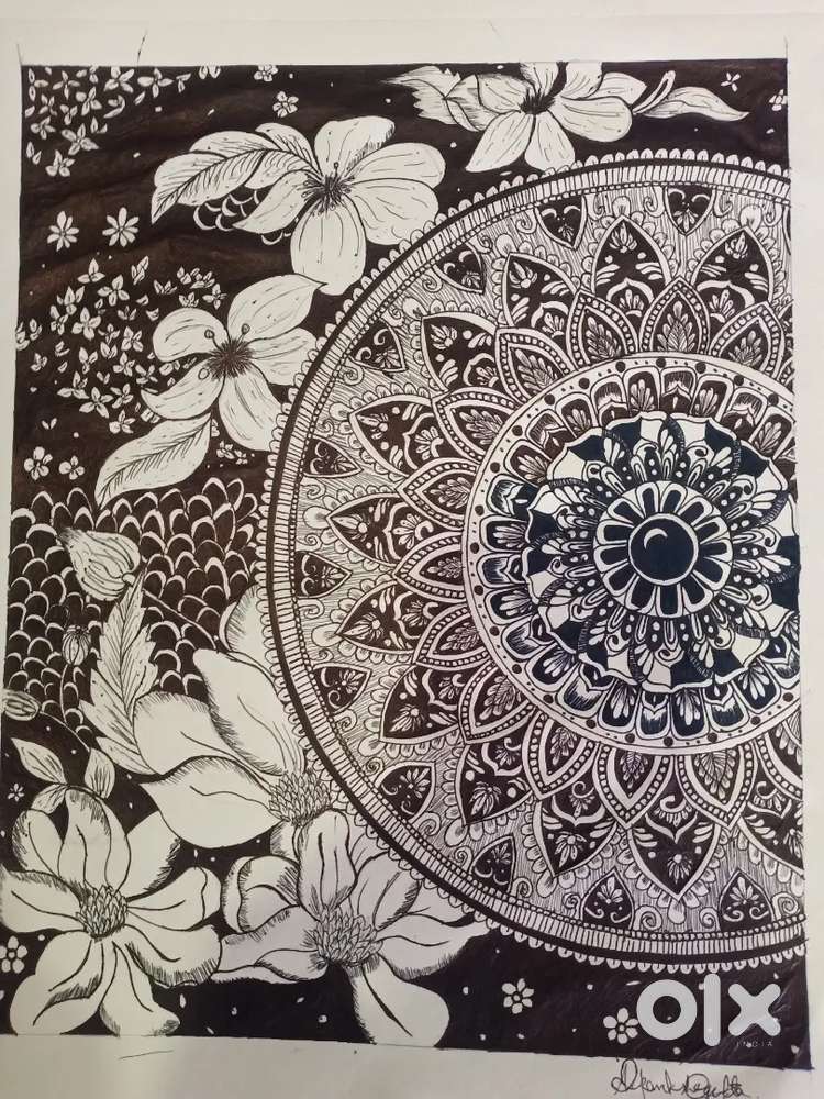 Mandala art Drawing