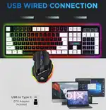 Ant Esports KM 1410 Wired Gaming Keyboard and Mouse Combo, RGB LED