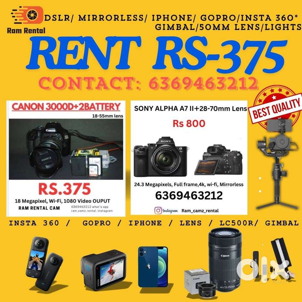 DSLR CAMERA FOR RENT
