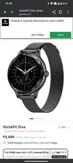 NOISE DIVA Smartwatch