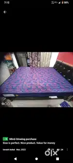 Double bed spring mattress 6x6ft