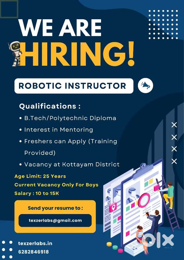 Robotic Instructor Vacancy for Freshers