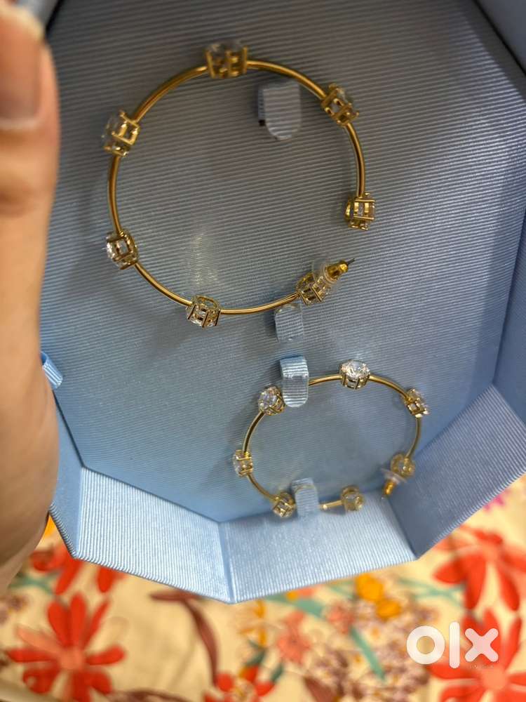 Swarovski hoop earring
