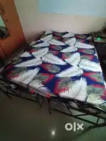 2 iron cots bed + 2 matresses
