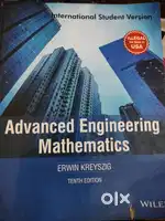 Advanced Engineering Mathematics by Erwin Kreyszig (10th edition)
