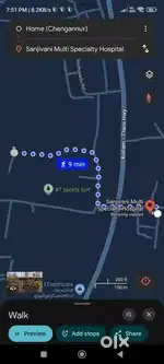 House for rent near 650 meters from sanjivani hospital