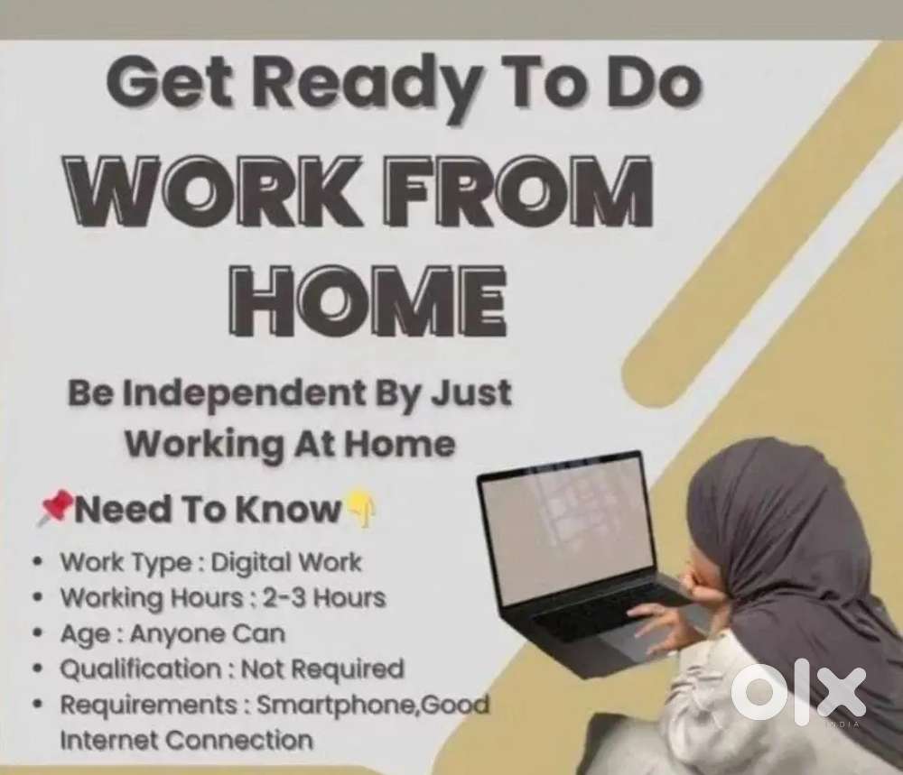 Remote work, Age 18+,Hindi language is compulsory