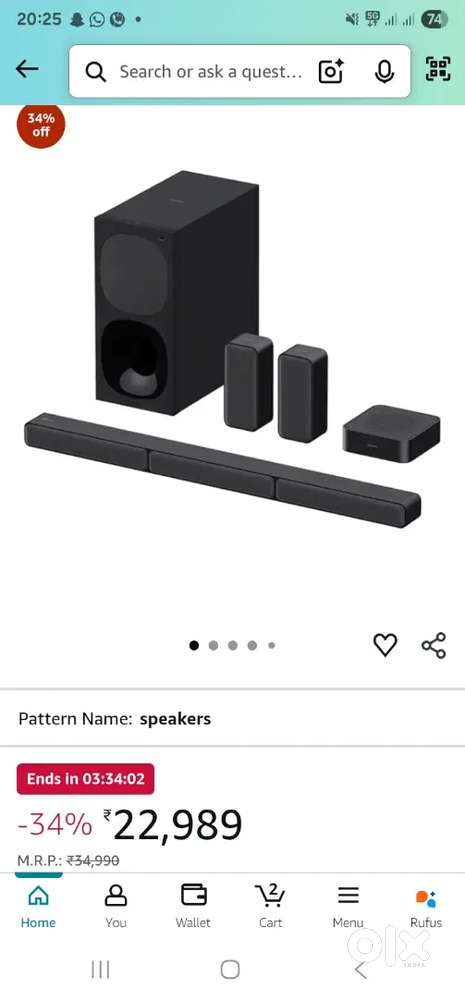 Sony S40R 5.1 home  theatre  brand new condition