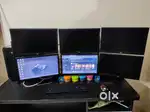 6 LG 18.5-Inch Monitors - for Multi-Screen Setup, Trading, CCTV