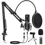Audio Array USB Condenser Microphone Kit for Podcasting,