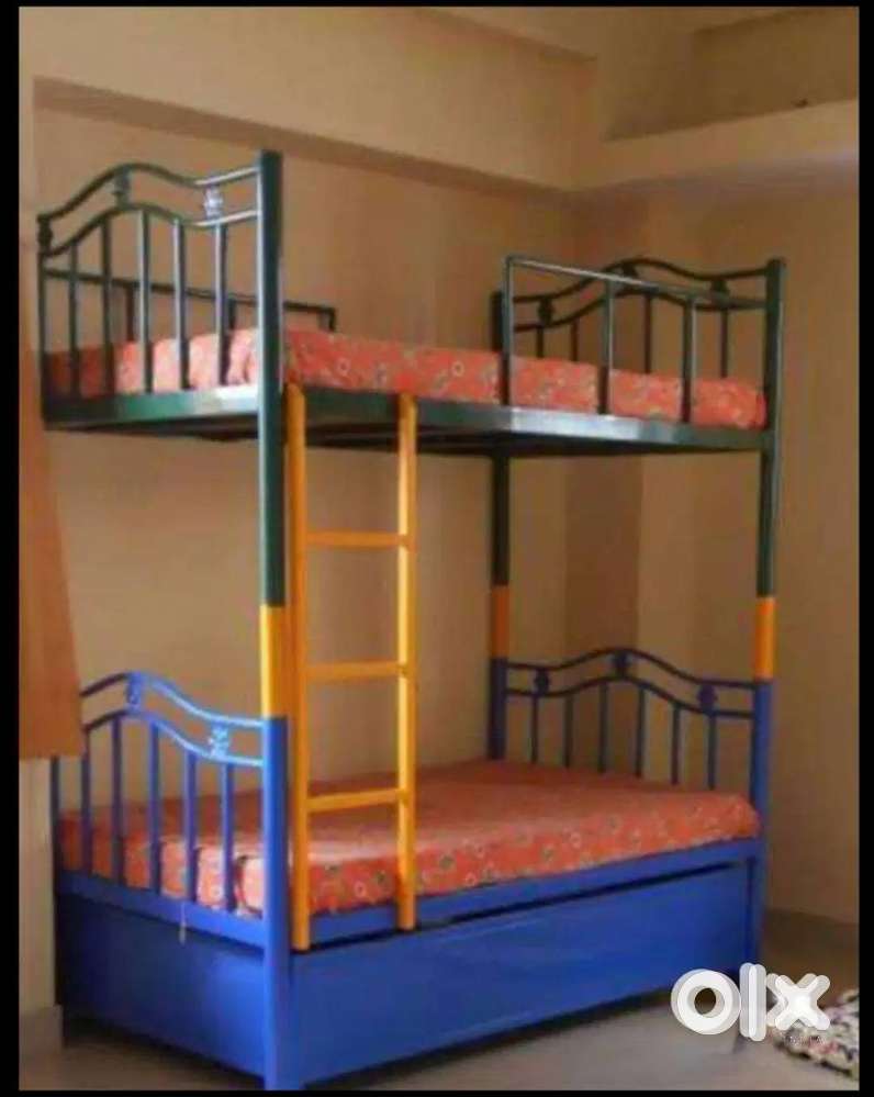 Double bed with storage