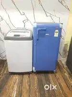 Whirlpool genius single door refrigerator and washing machine
