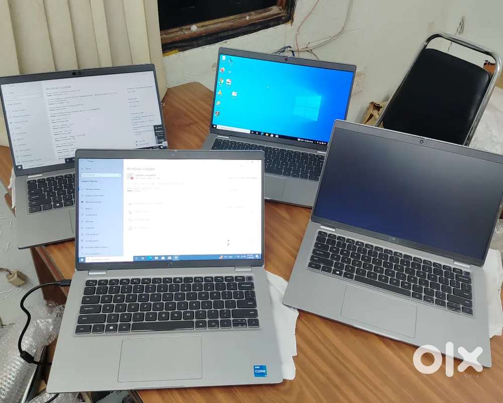 Dell silver metal body laptop