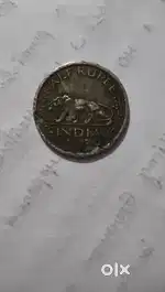 “Vintage 1947 Half Rupee Coin – Old Indian Coin for Sale”