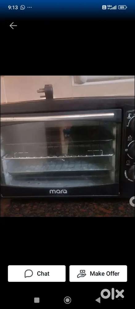 Otg oven only 2 முறை பயன் படுத்தியுள்ளேன்