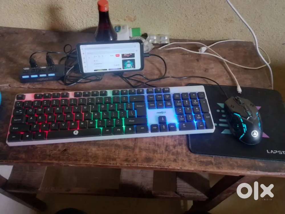 Keyboard mouse and pad usb full kit price 700₹