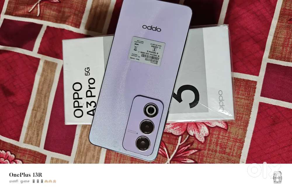 Oppo A3pro 8gb 128gb box full kit good condition