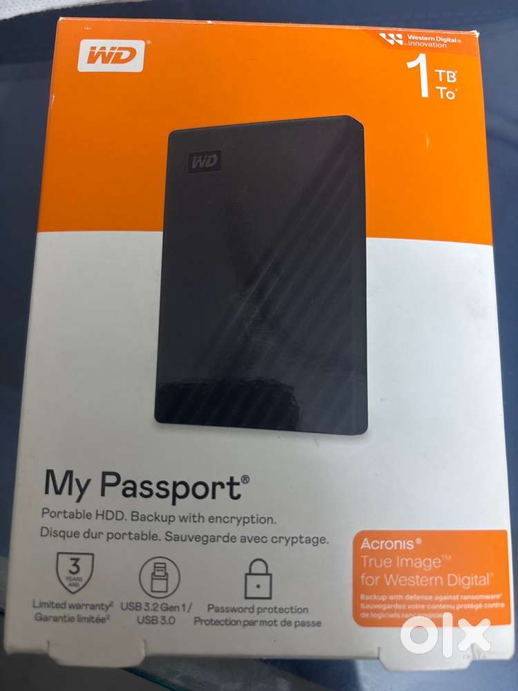 WD My Passport 1tb unused hard disk