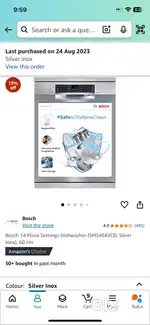 Bosch 14 place dishwasher