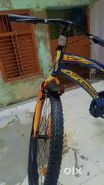 Only 8 month old bicycle all things are branded by the compey