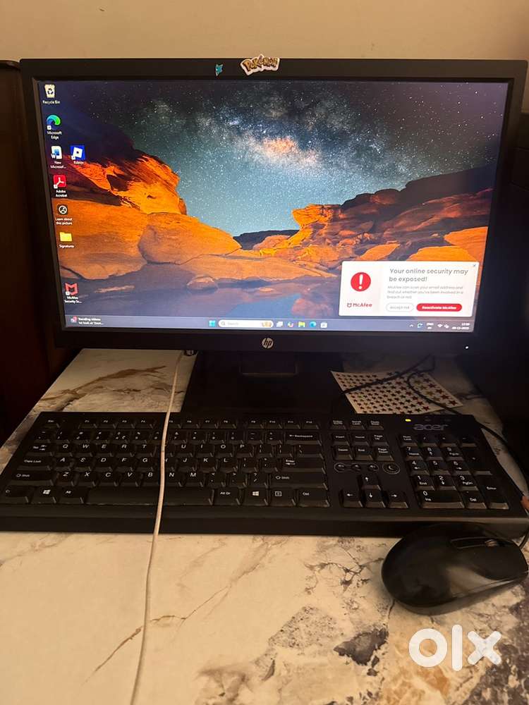 Hp screen , keyboard , mouse