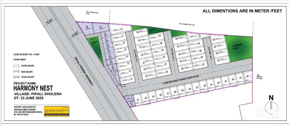 Gated Society Plot Dholera  TP Approved    Airport 5 Min