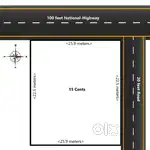 15 Cents Commercial Land near KULAI.