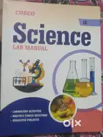 Science Lab Manual for class 9. No hand touched book.On MRP rate.