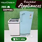 #$¥ lG Topload fully automatic washing machine & godrej single door