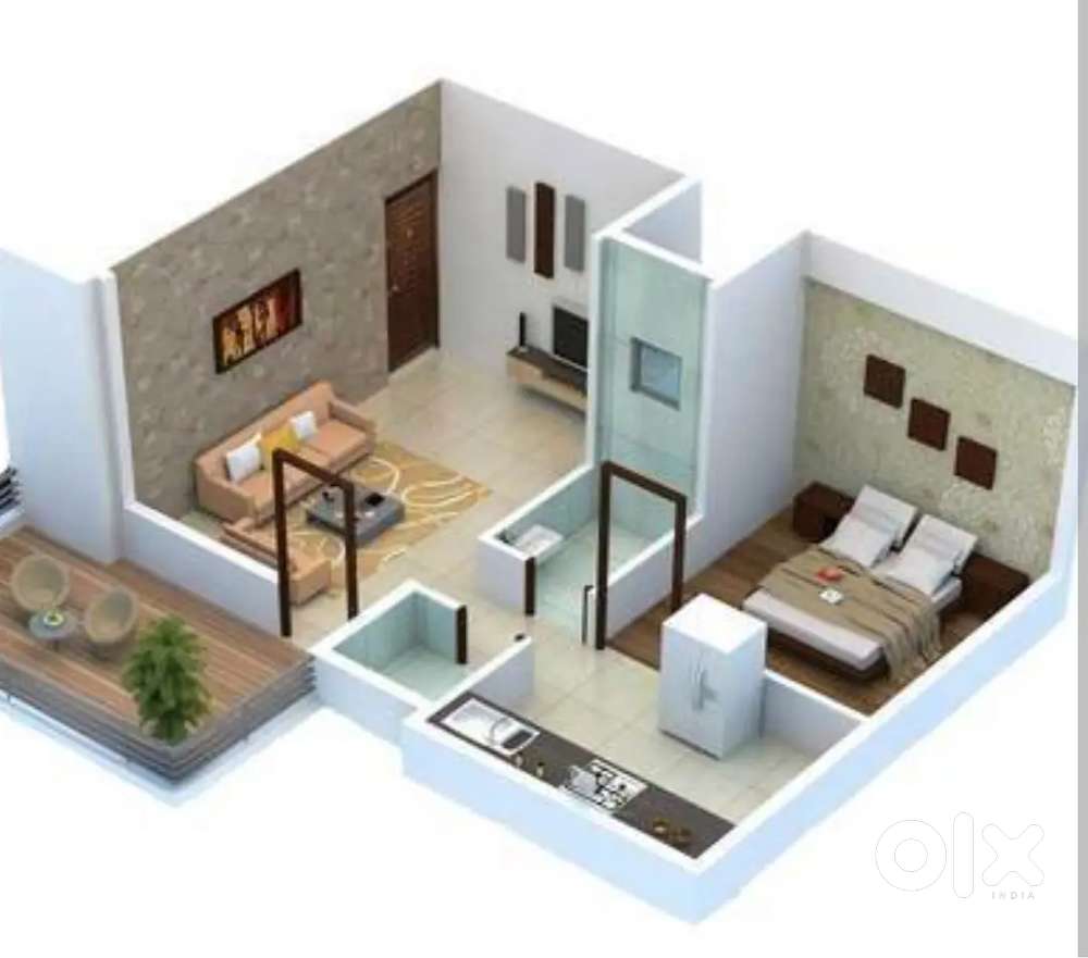 Sapoorjee 1 BHK flat for rent