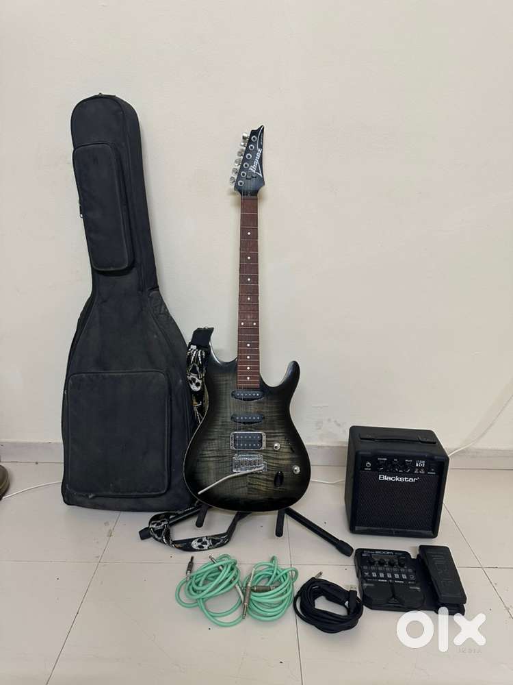 Ibanez SA260FM with Amp and Processor