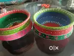 Painted preety pots