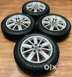 15 inch polo vento ameo oe wheels with Bridgestone tyres Set of 4 avlb