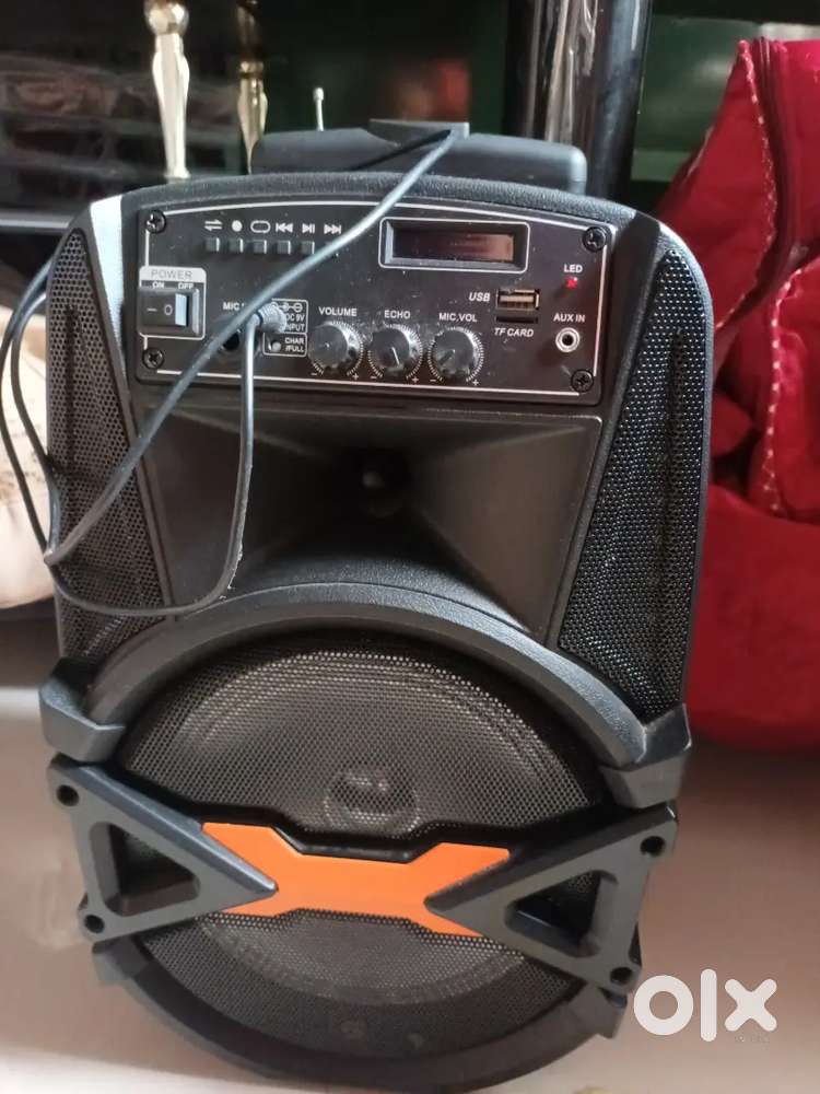 Dj set with speaker and radio all in one