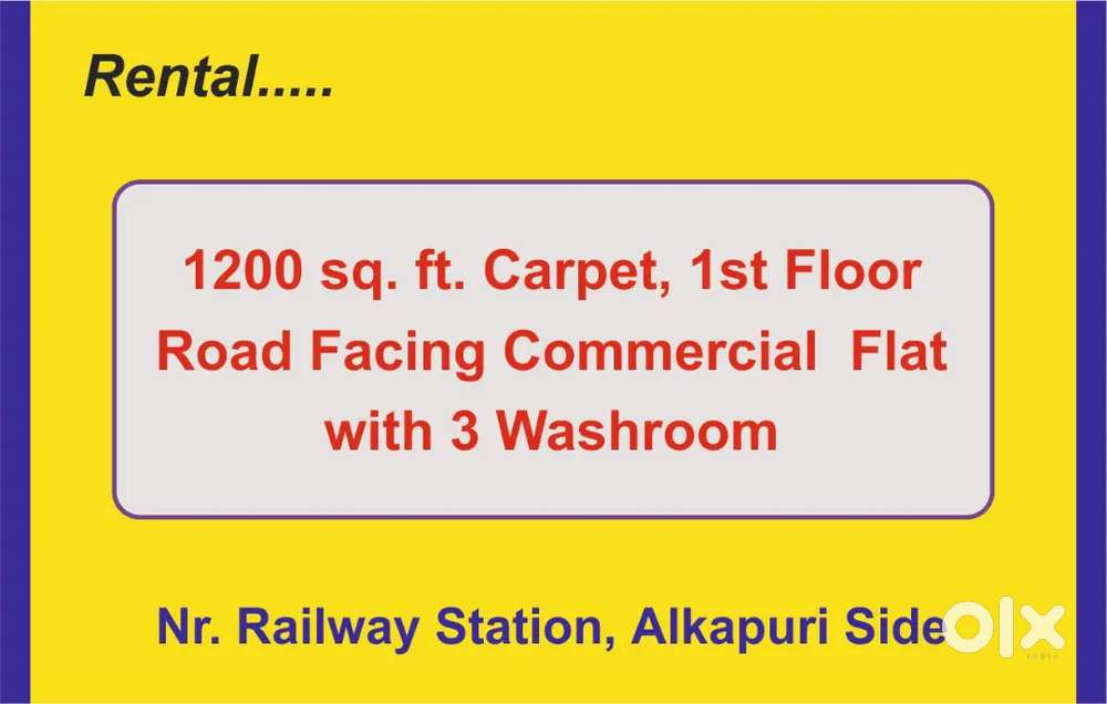 1200 ft, road facing 1st floor