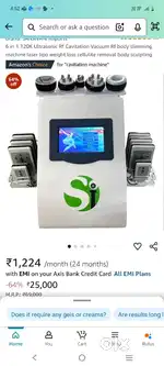 Cavitation therapy machine