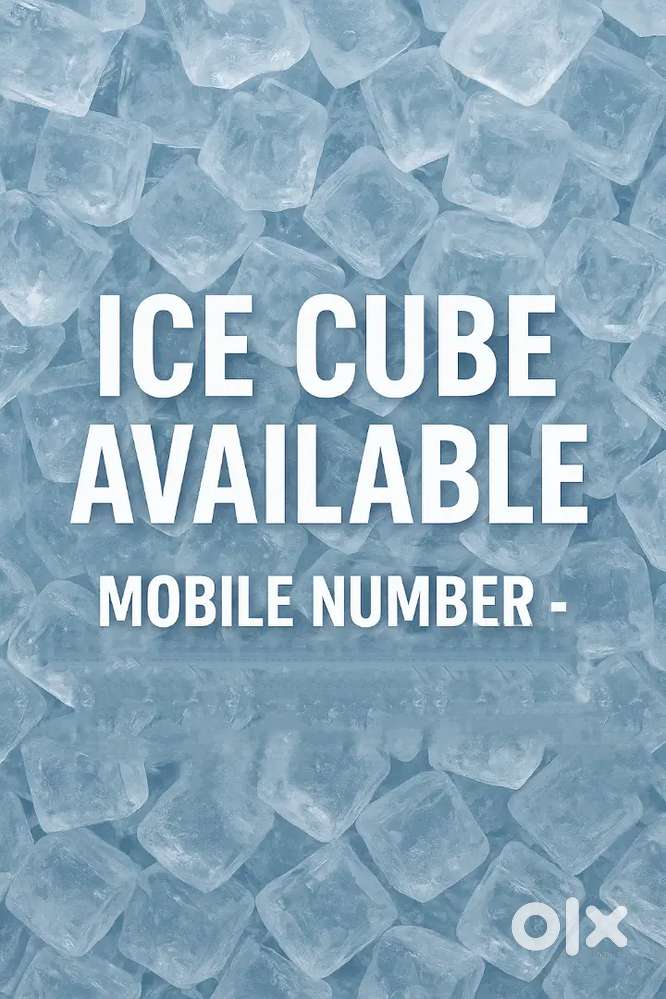 Ice cubes available
