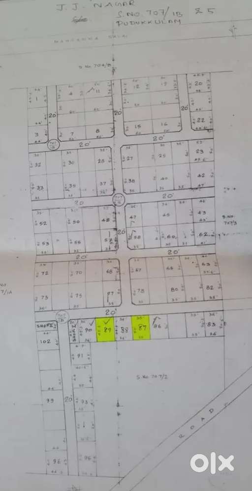 JJ Nagar - Plot no 89- Reddiyarpatti to Ittery main road