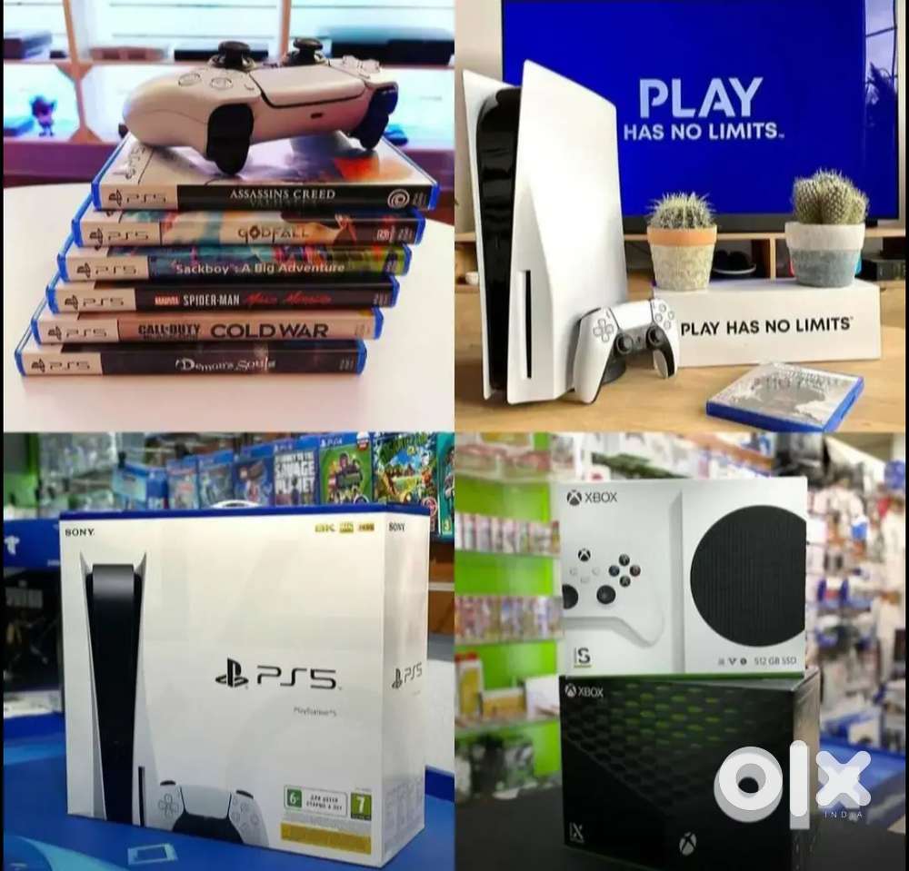 PS5 and X box consoles with latest games and warranty for sale