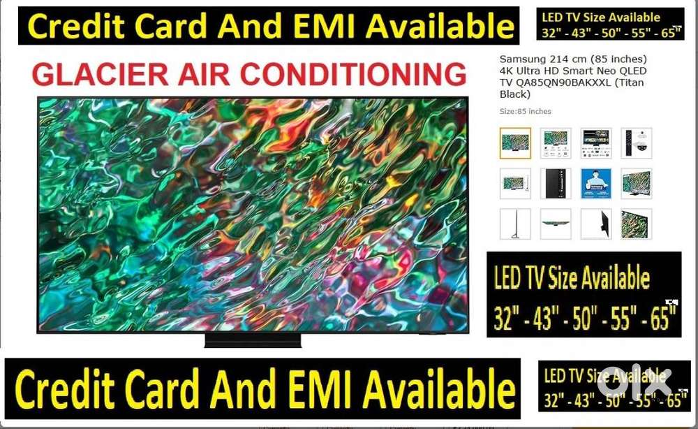 Samsung 214 cm (85 inches) 4K Ultra HD Smart Neo QLED TV QA85QN90BAKXX