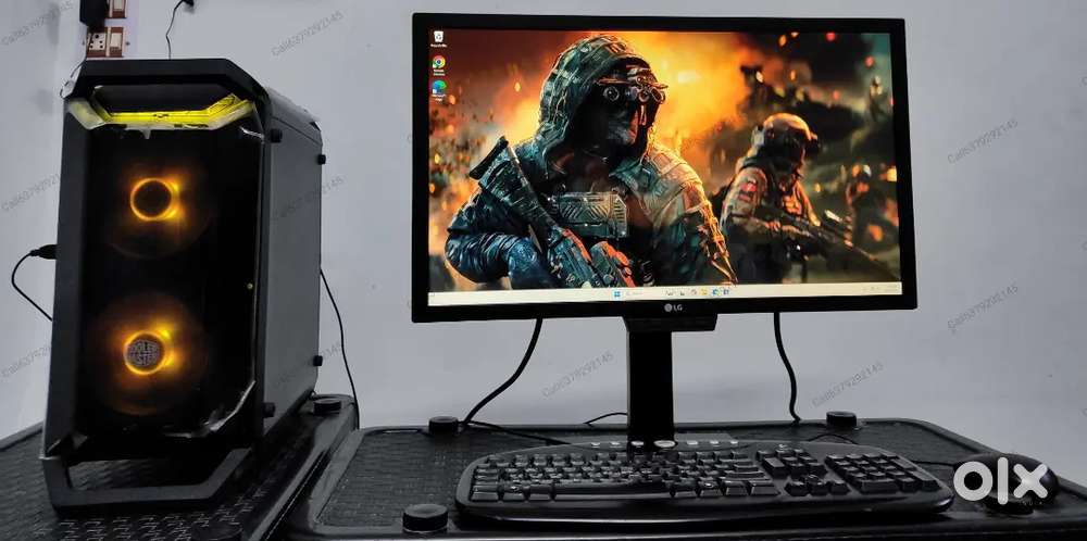 Full Gaming PC Setup  Ryzen 5 + RX580 8GB + LG 144Hz Monitor