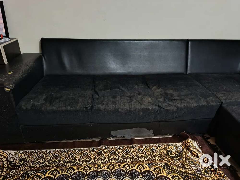 L shape sofa set
