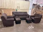 Velvet 5 seater prince Sofa with 2 sitting table and 3 years warranty
