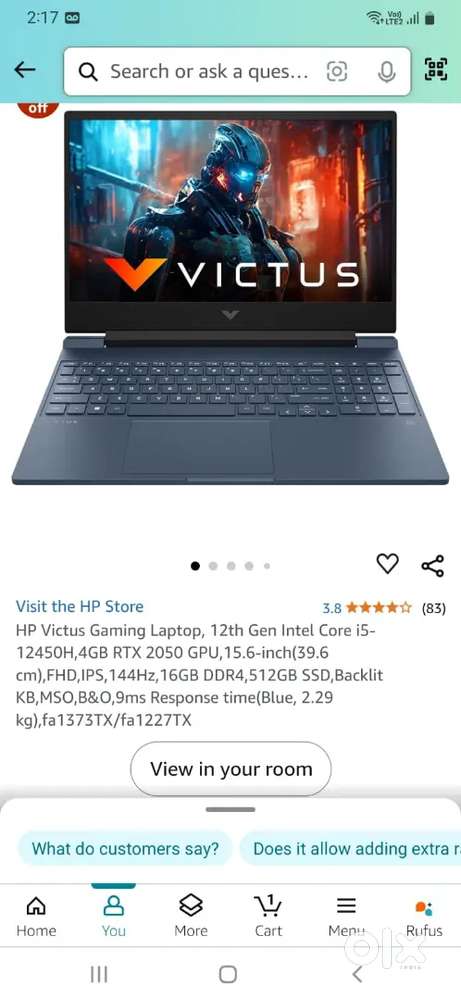 Victor gameing laptop