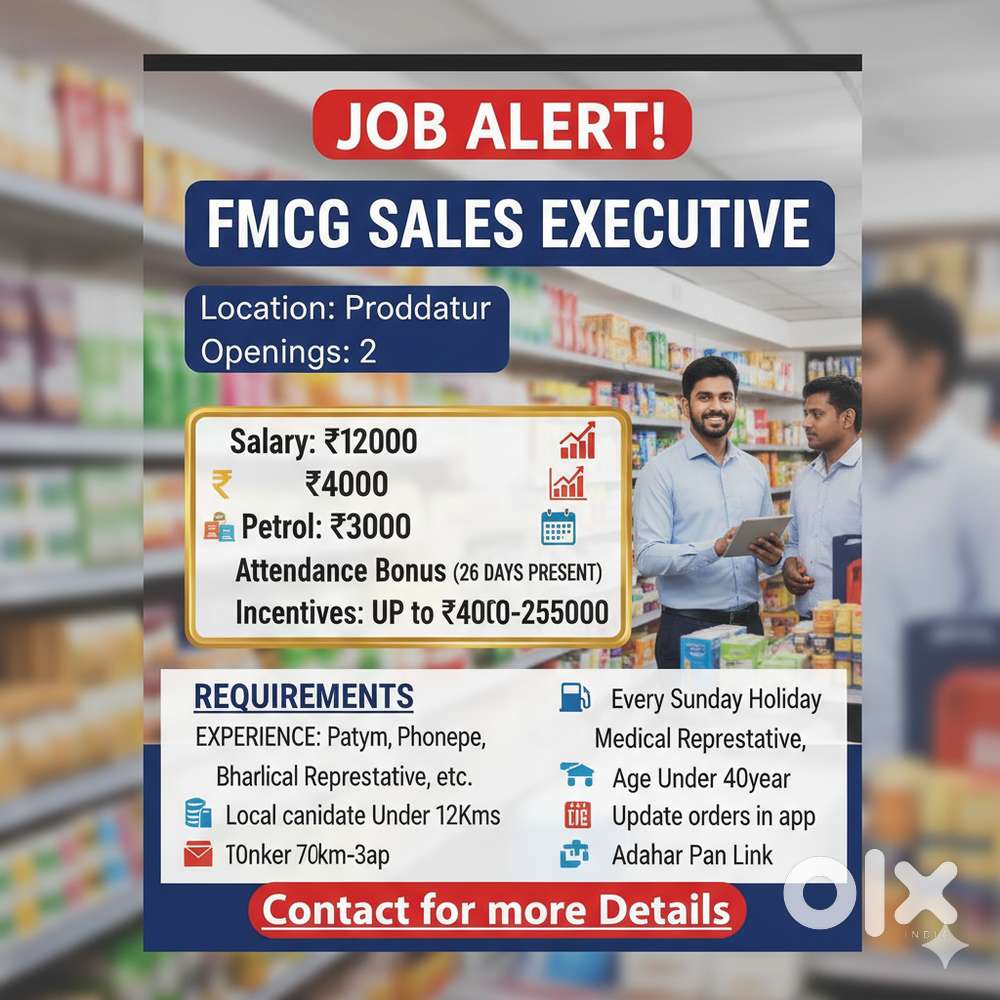 FIELD SALES EXECUTIVE AT Proddatur