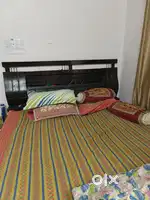 Double bed with box good condition