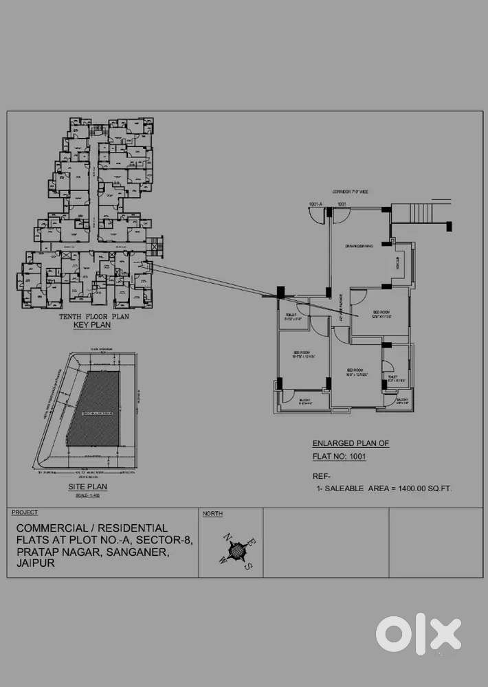 1 BHk flat in Ananda Prime in 24.99lakh at Main Haldighati Gate