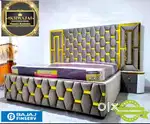 Khwaja furniture.  King size Luxury Bed. Bajaj finance available