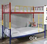 Folding multicolor bunk bed